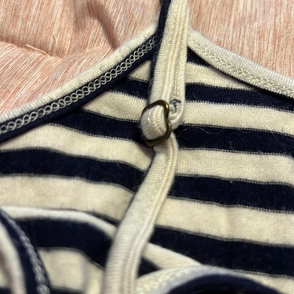 Excellent Used Condition Xhilaration Navy and Cream striped tank top in medium - Picture 3 of 6